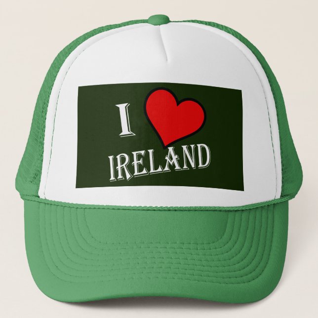 I Heart Ireland wt thcnt Trucker Hat (Front)