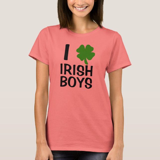 I Heart Irish Boys T-Shirt (Front)