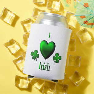 I Heart Irish Can Cooler