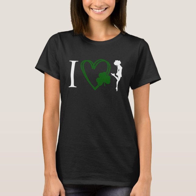 I Heart Irish Dance - Hard Shoe Irish Dancer T-Shirt (Front)