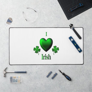 I Heart Irish Desk Mat