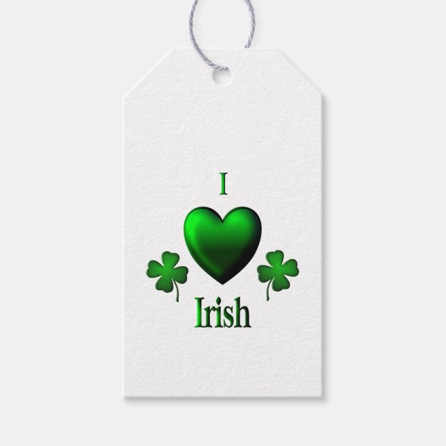 I Heart Irish Gift Tags (Front)