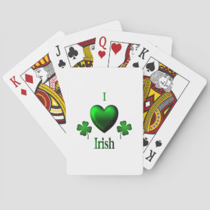 I Heart Irish Playing Cards