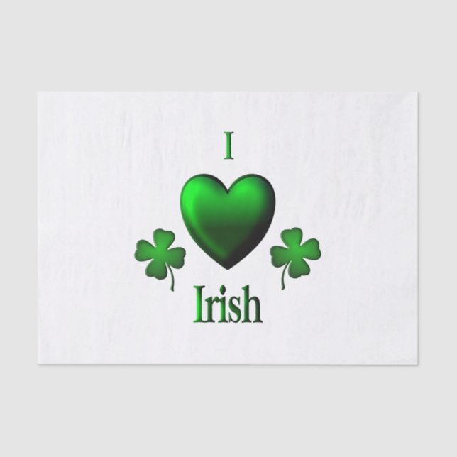 I Heart Irish Tissue Paper (Front)