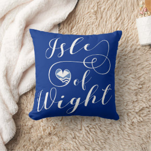 I Heart Isle of Wight Flag Cushion