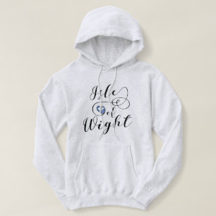 I Heart Isle of Wight Flag Hoodie