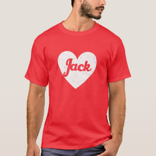 I Heart Jack - First Names And Hearts, I Love Jack T-Shirt