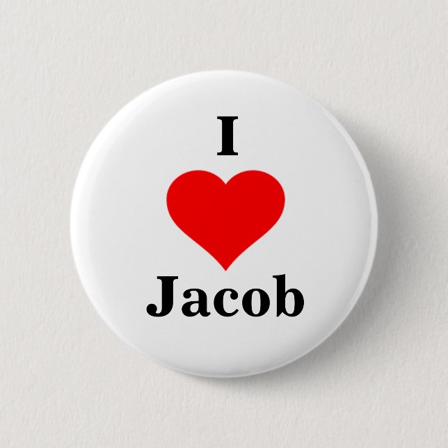 I Heart Jacob Button (Front)