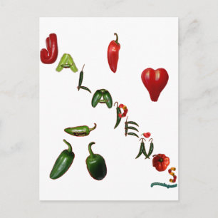 I Heart Jalapenos Postcard