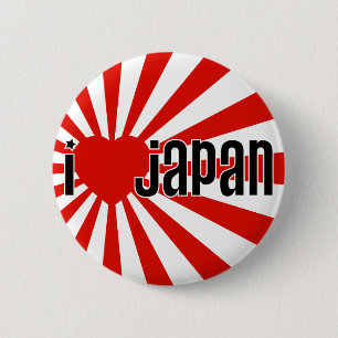 I Heart Japan! 6 Cm Round Badge