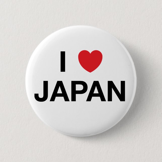 I HEART JAPAN Badge Pin (Front)