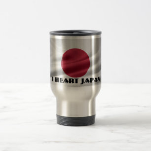 I Heart Japan/Flag of Japan Travel Mug