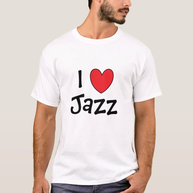 I Heart Jazz- Men T-Shirt (Front)