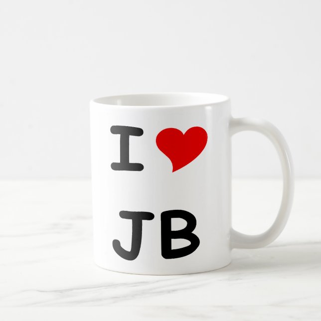 I HEART JB COFFEE MUG (Right)