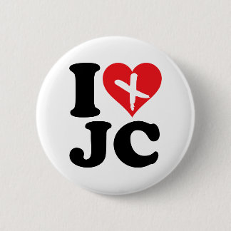 I Heart JC 6 Cm Round Badge