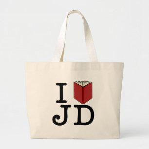 I Heart JD Large Tote Bag