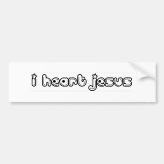 i heart Jesus Bumper Sticker