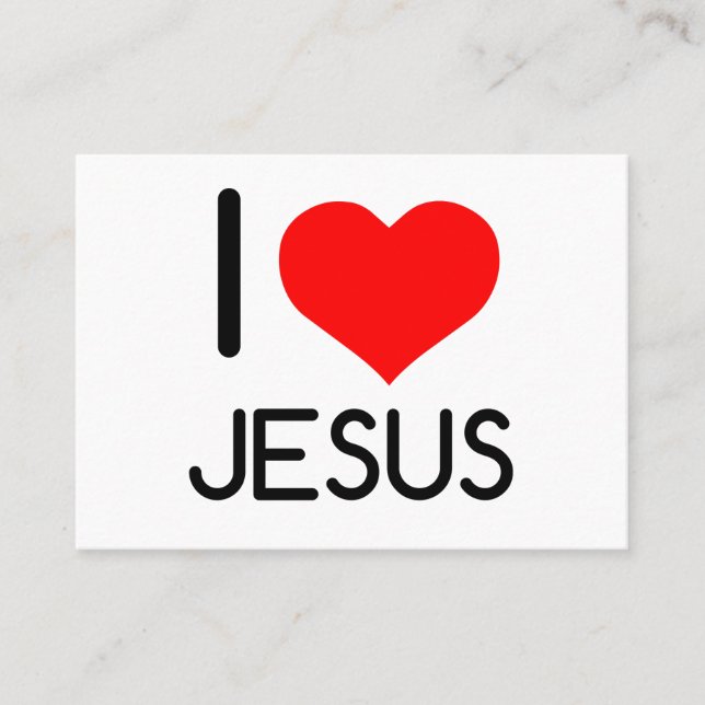I HEART JESUS BUSINESS CARD (Front)