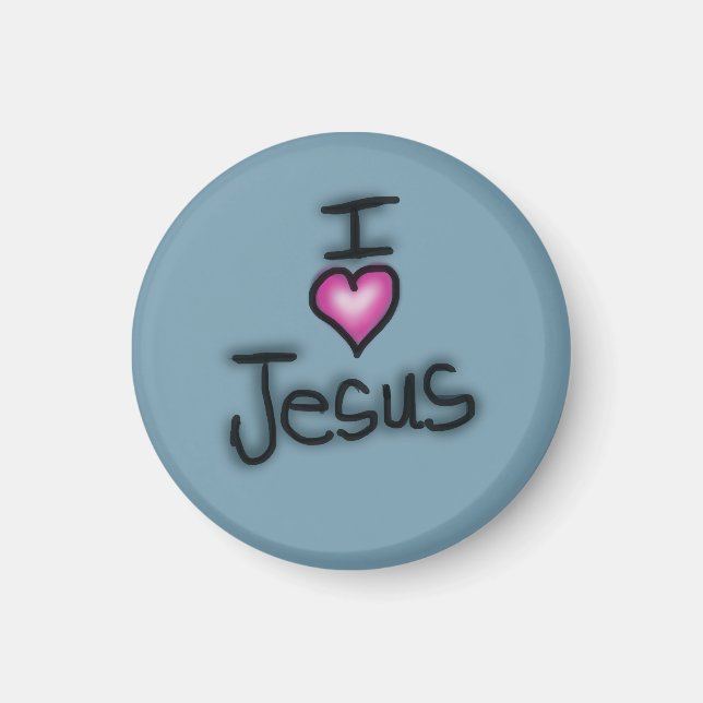 I Heart Jesus I Love Jesus  Magnet (Front)