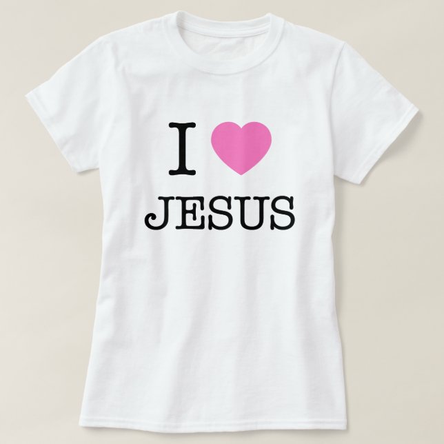 I Heart Jesus T-Shirt (Design Front)