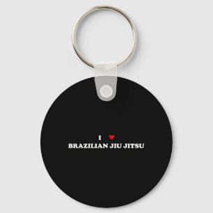 I Heart Jitsu - I Love Brazilian Jiu Jitsu Key Ring