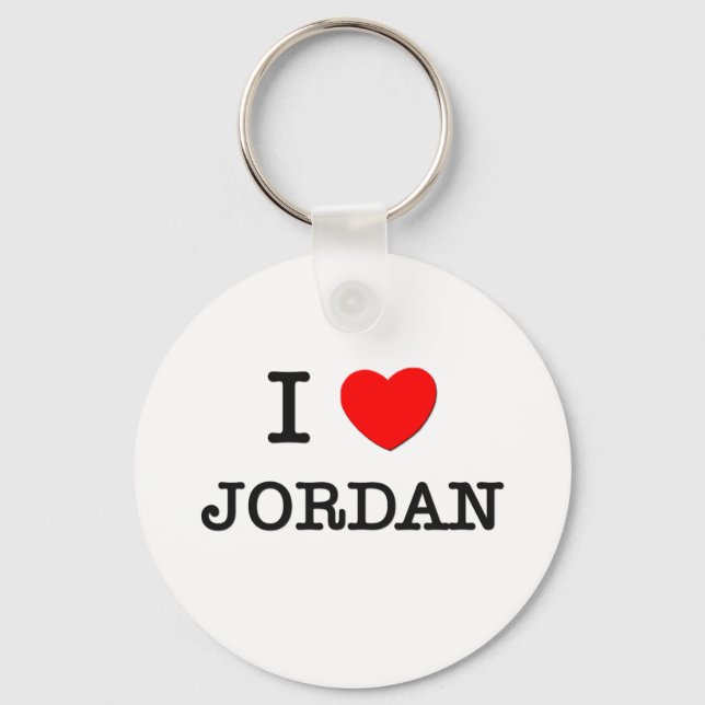 I HEART JORDAN KEY RING (Front)