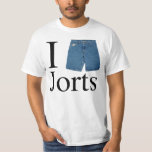 I Heart Jorts T-Shirt<br><div class="desc">I Heart Jorts Tee Shirt:  I love NY parody spoof satire funny joke humour jean jeans shorts pants classic retro hipster hipsters old school always sunny in philadelphia philly tv television comedy show quote awesome cool denim fashion style obscure witty clever random odd offbeat strange bizarre</div>