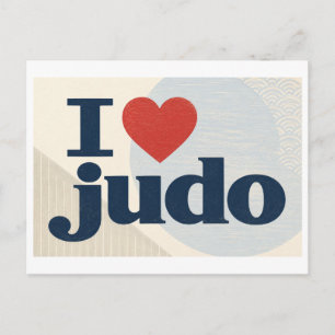 "I [Heart] Judo" Postcard