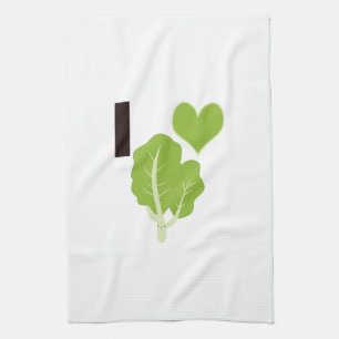 I heart Kale Tea Towel