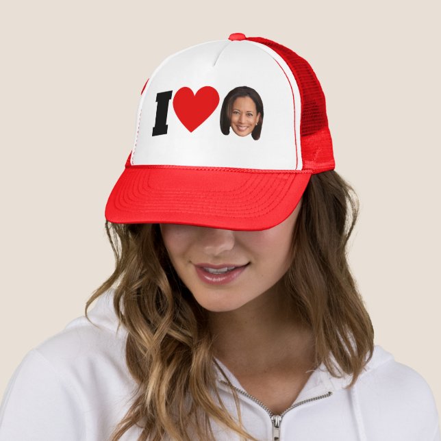 I Heart Kamala Harris  Trucker Hat (In Situ)
