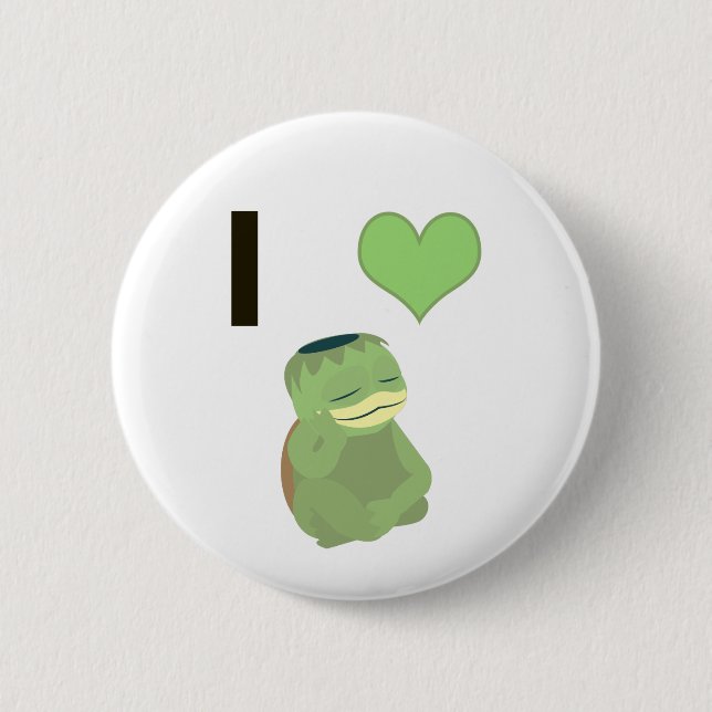 I Heart Kappa 6 Cm Round Badge (Front)