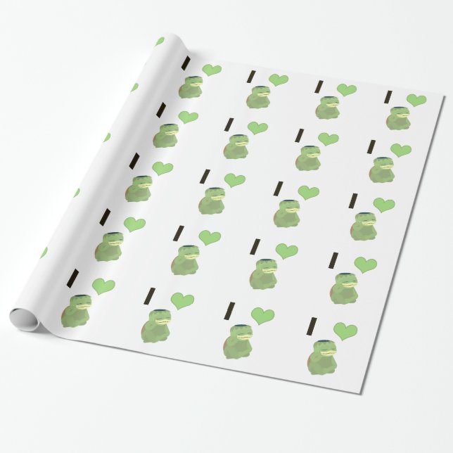 I Heart Kappa Wrapping Paper (Unrolled)