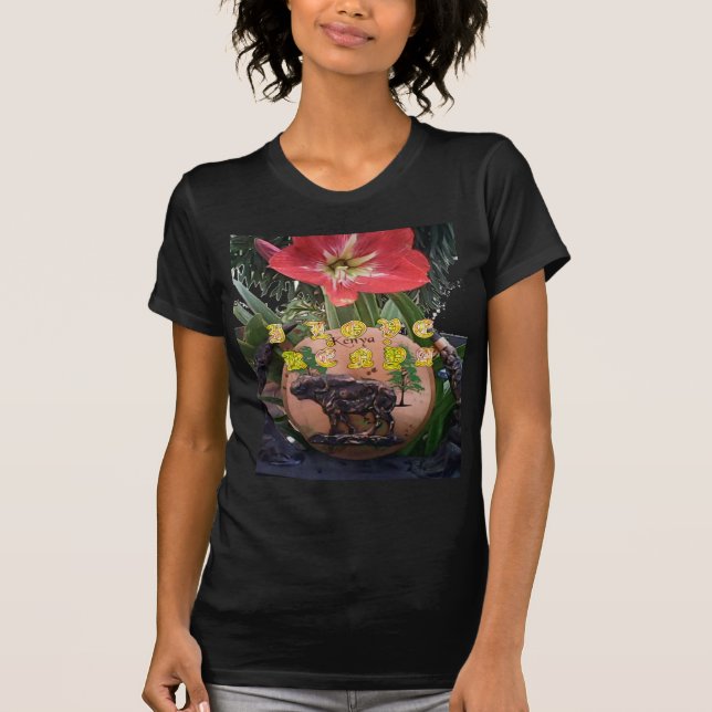 I (Heart) Kenya Buffalo Patch/Print T-Shirt (Front)