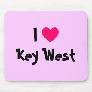 I Heart Key West Florida Mouse Mat