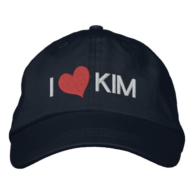 I Heart KIM Embroidered Hat (Front)