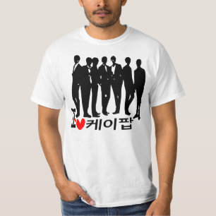 I Heart KPOP in Korean Value T-Shirt