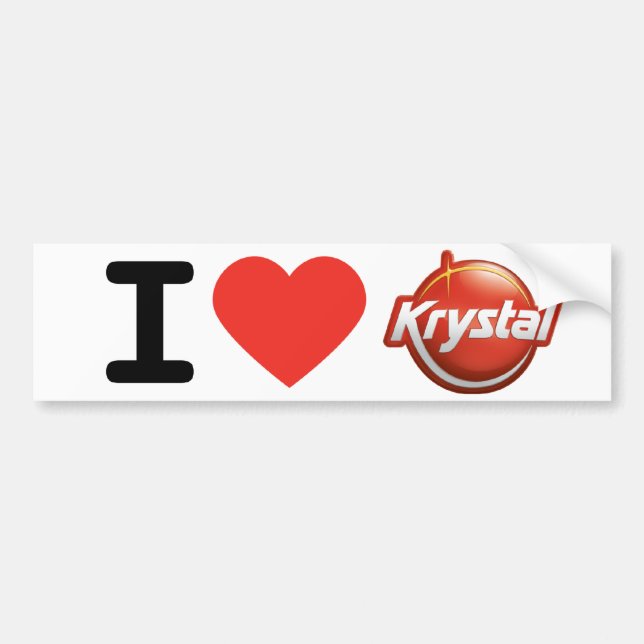 I Heart Krystal Bumper Sticker (Front)