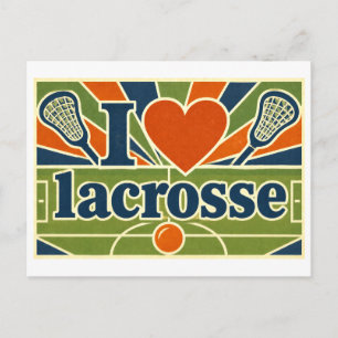 "I [Heart] Lacrosse" Postcard