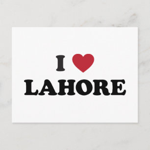 I Heart Lahore Pakistan Postcard