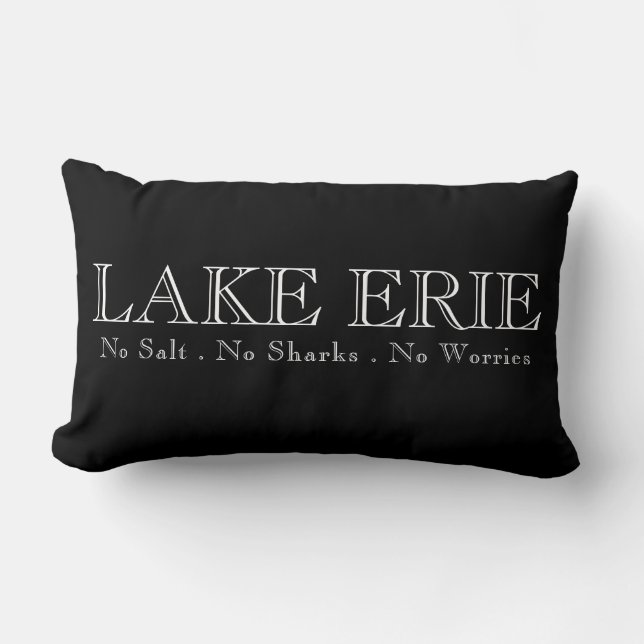I heart Lake Erie Lumbar Cushion (Front)