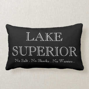 I heart LAKE SUPERIOR Lumbar Cushion