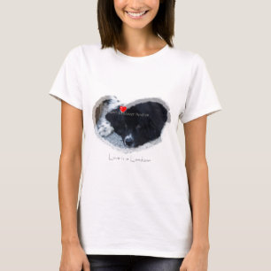 I heart landseer Newfoundland t-shirt