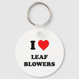 I Heart Leaf Blowers Key Ring