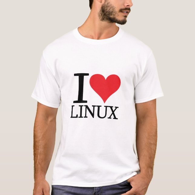 I Heart Linux T-Shirt (Front)