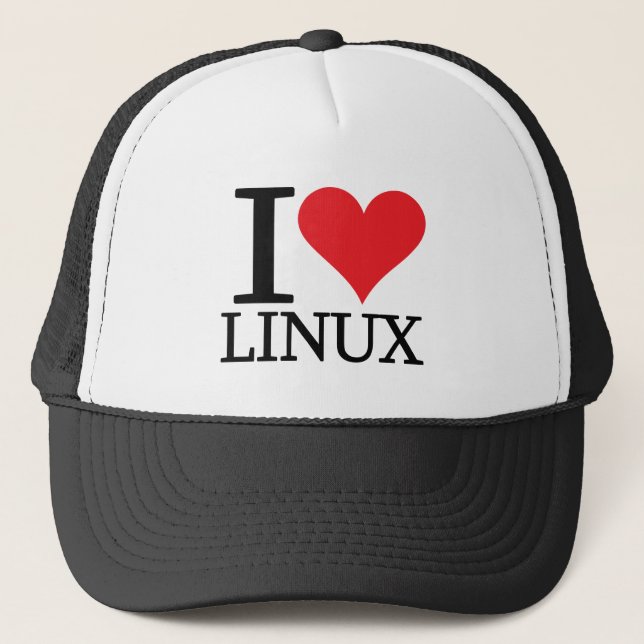 I Heart Linux Trucker Hat (Front)