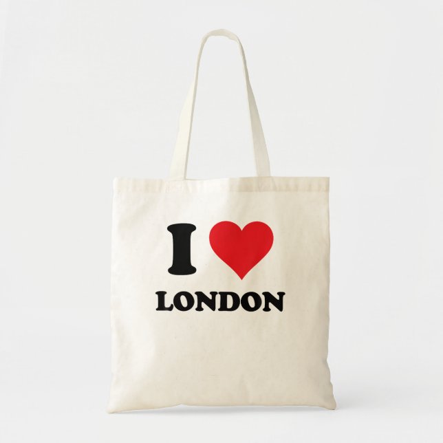 I Heart London First Name I Love Personalised Stuf Tote Bag (Front)