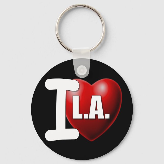 I Heart Los Angeles - I Love LA Key Ring (Front)