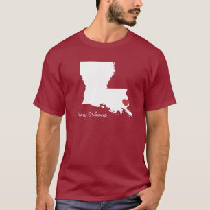 I Heart Louisiana - Customisable City T-Shirt