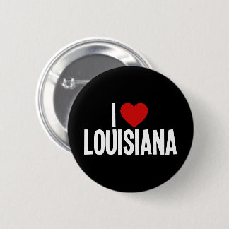 I Heart Louisiana Round Button
