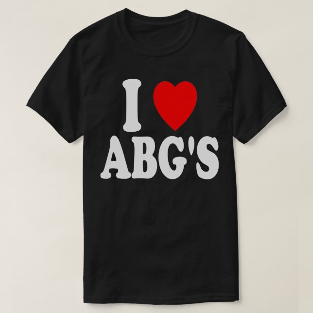 I Heart Love ABGs Asian Girl ABG Boba Baddies Bubb T-Shirt (Design Front)